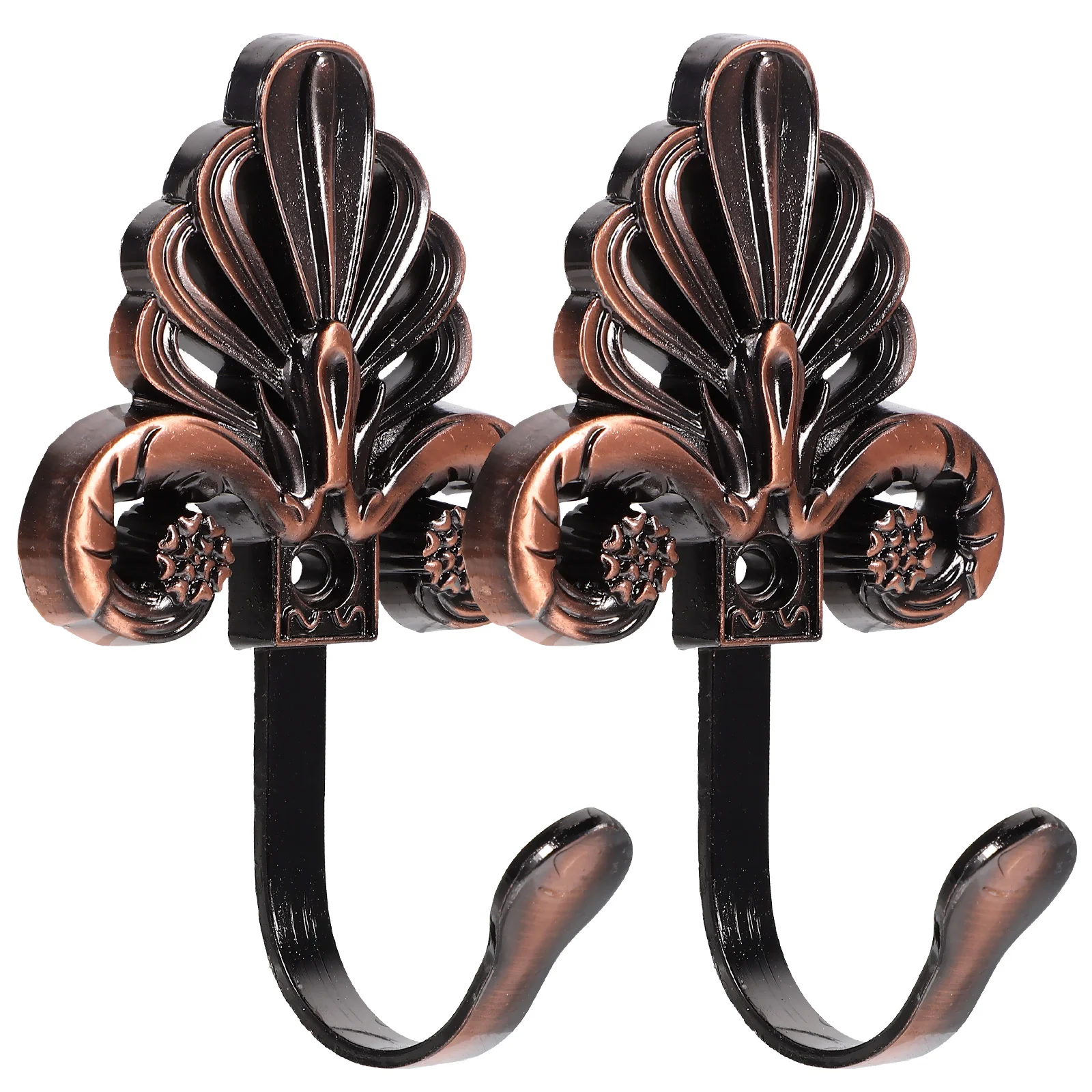 

2Pcs Hooks Pastoral Style Coat Hangers Retro Coat Hanger Zinc Alloy Hooks