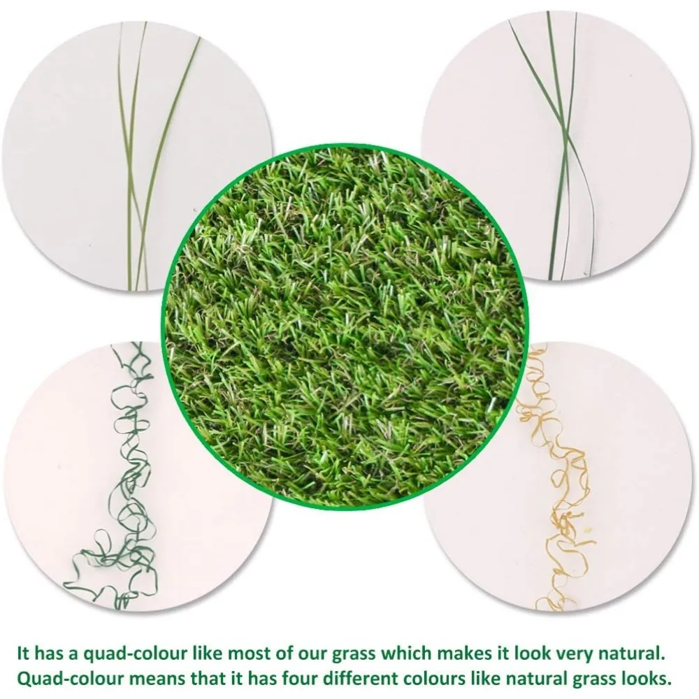 13 ft x 38 ft, GL Realistic Synthetic Pet Turf Garden Landscape, Artificial Lawn
