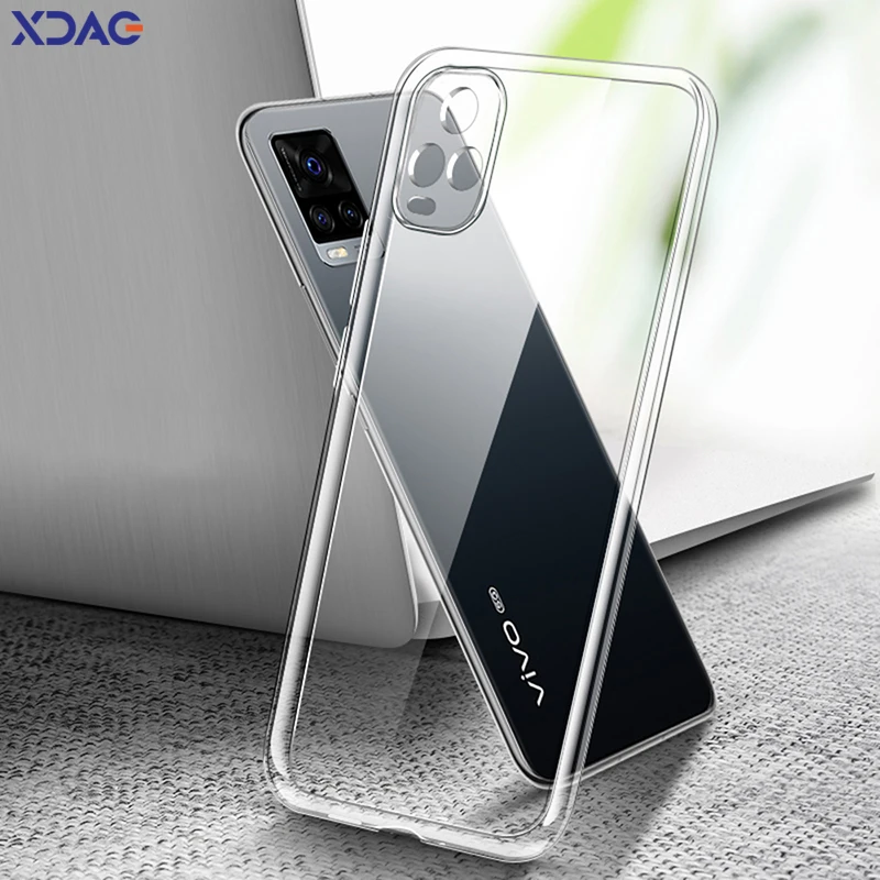 

High Quality Ultrathin Clear Phone Cases for VIVO V20 2021 Pro SE V21 V21e V21s 4G 5G Soft TPU Lens Protective Transparent Cover