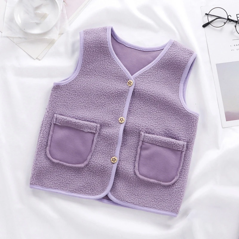 Autumn Winter Children Boys Girls Warm Fleece Baby Waistcoats 0-1Y Children Thicken Warm Outerwear baby waistcoat