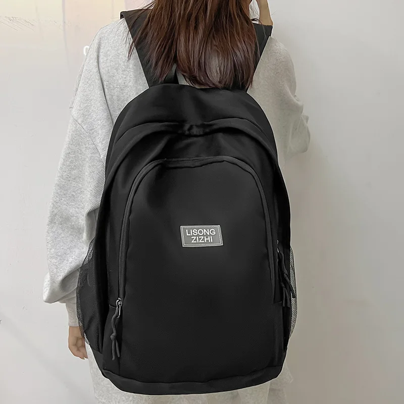 Trendy Girl Pink Waterproof Travel School Bag Lady High Capacity Backpack Fashion Female College Backpack Women Laptop Book Bags