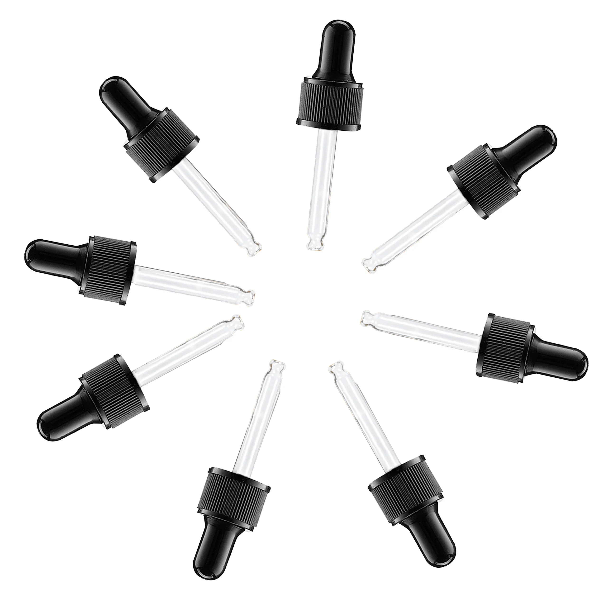 Homeopathic Remedies, Nail Polish Remover, Herbal Extracts, Glass Dropper for Essential Oils,30 ml 8-pack