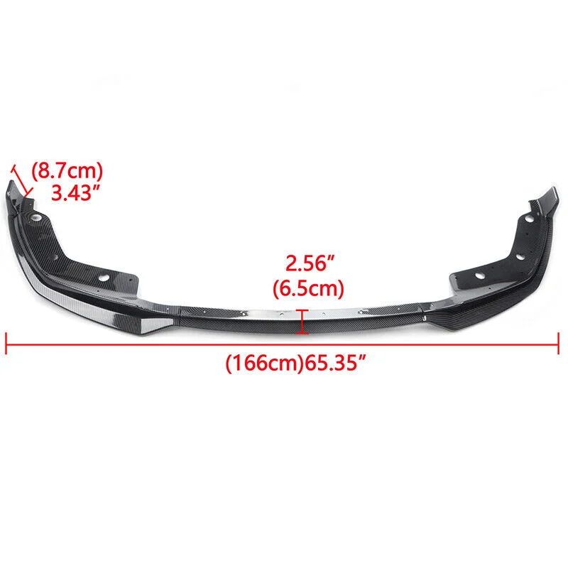 Glossy Black Car Front Bumper Splitter Lip For BMW 3 Series G20 G21 320i 330i M340i 2019~2022 M Sport Diffuser Guard Body Kit