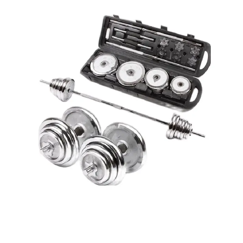 

Electroplated Fitness Dumbbell, Boutique Gift Box, 50kg Connection Bar, Adjustable, Men's Barbell