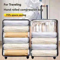 Portable and Efficient Air Vacuum Bag Set - 4pcs Compression Bags for Clothes and Travel Gear, Easy to Use, No Air Pump Required 2