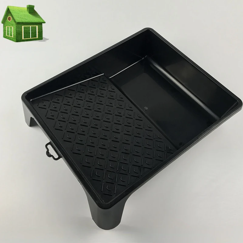 10 inch Paint tray for decorative wall decorative tool with pattern black plastic paint pan roller brushing tool 35*30*7.5cm