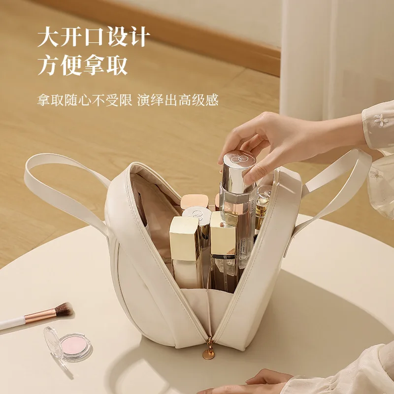Portable high-end mobile cosmetics storage bag cross-border ins large capacity women's portable makeup bag