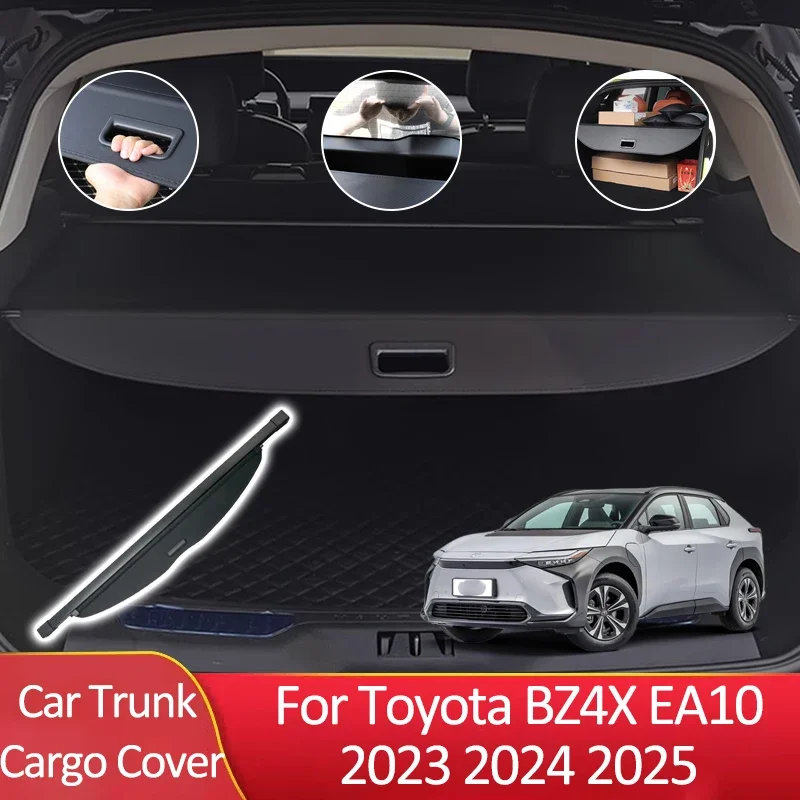 

Car Trunk Cargo Cover for Toyota BZ4X EA10 2023 2024 2025 Car Partition Luggage Supplies Luggage Rear Curtain Privacy Storages