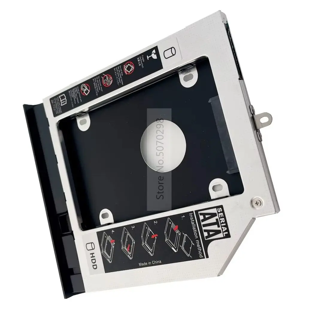 thumbnail image 2 of NIGUDEYANG 2nd SATA Hard Drive HDD SSD Case Tray Optical Bay 2 of 13