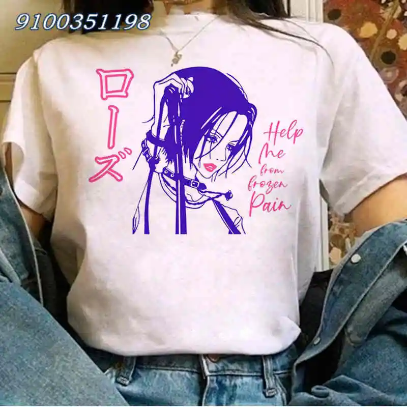 

Manga Nana Osaki Graphic Tees Women T Shirt Harajuku Kawaii T Shirt Top Streetwear Japanese Anime Short Sleeve drop,ship