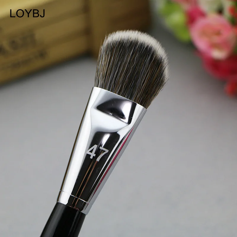 LOYBJ Professional Foundation Brush 47 Broom Head Liquid Foundation Shadow Concealer Brushes Women Face Base Makeup Beauty Tools view 5
