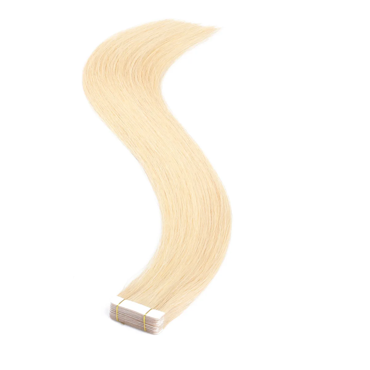 Hair Extensions Honey Blonde #613 Straight Tape in Remy Human Hair