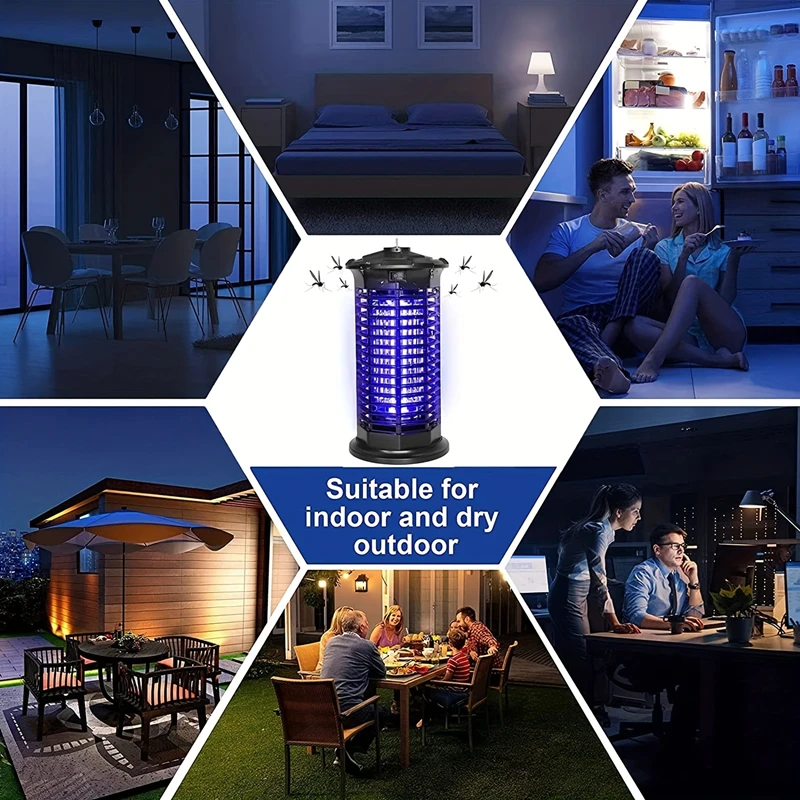 Bug Zapper Electric Shock Fly Killer 11W High Power Indoor Mosquito Killer Suitable For Home Garden Backyard Camping Ground