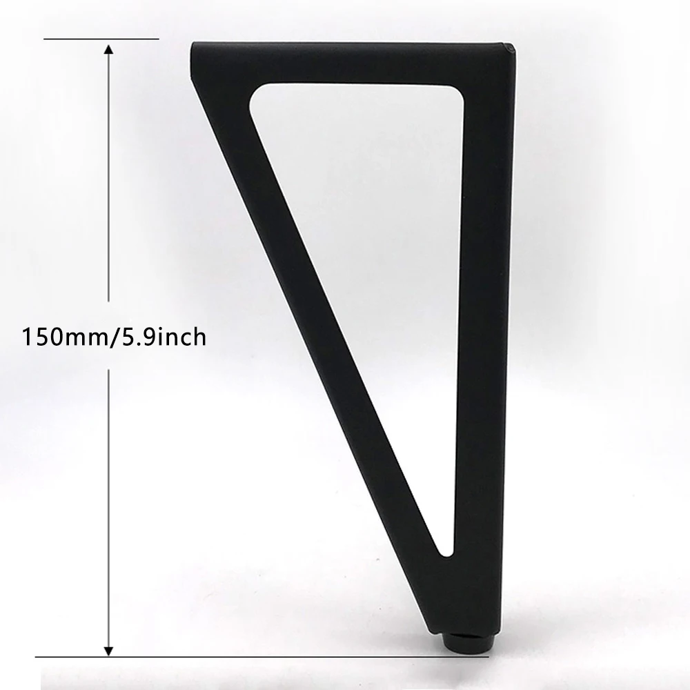 Description Picture 5 of item4Pcs Metal Furniture Legs Black Gold Sofa Feet for Coffee Table Bed Desk Dresser Bathroom Cabinet Replacement Legs Height 15cm