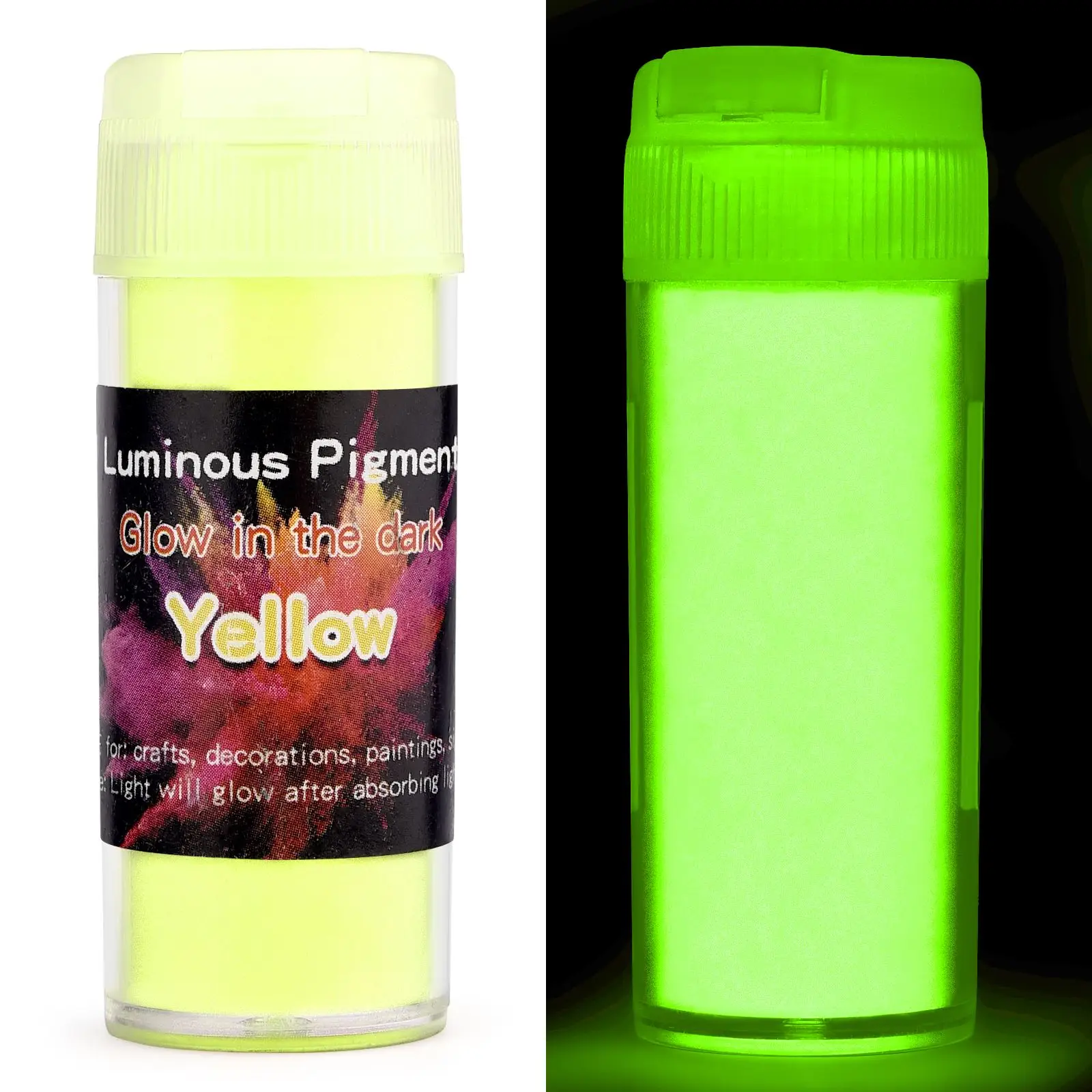 Luminous Glow-In-The-Dark Epoxy Resin Pigment Dye - 20g Bottle for DIY Jewelry and Craft Supplies