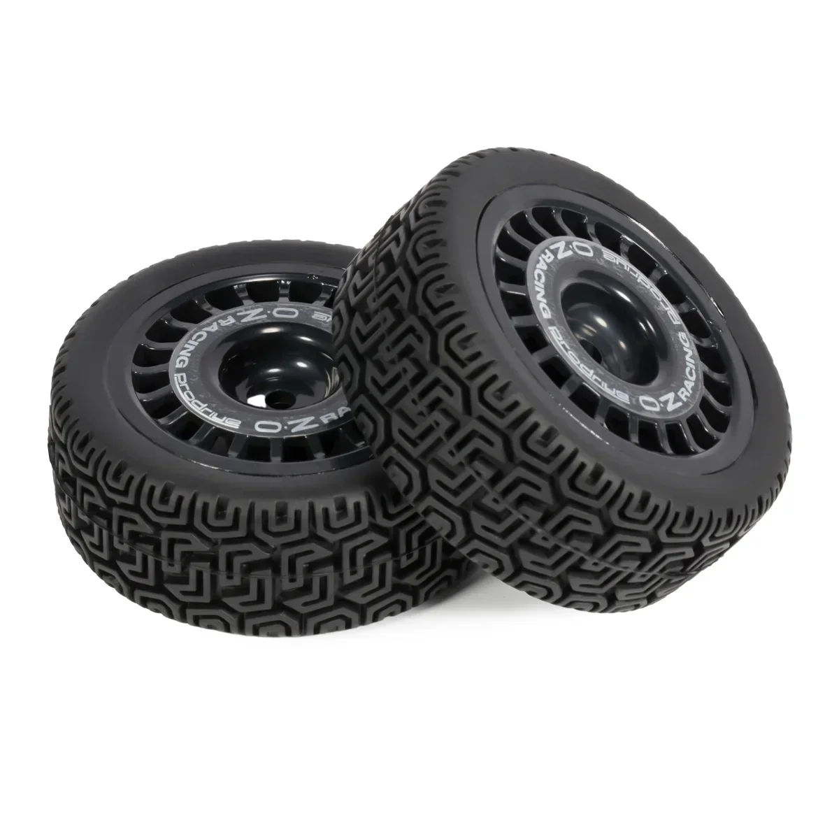 4 Pneus RC Rally 70/72mm Jantes Plastique 12mm Hex pour Tamiya TT02 TT01 XV01