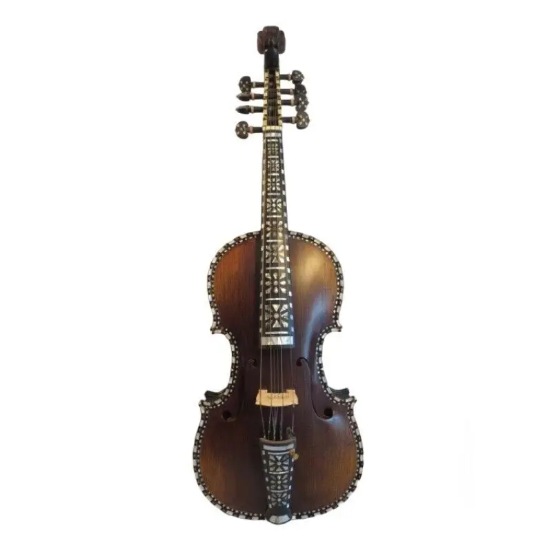 Deluxe fancy Norwegian fiddle 15 " viola 8 strings professional Concert