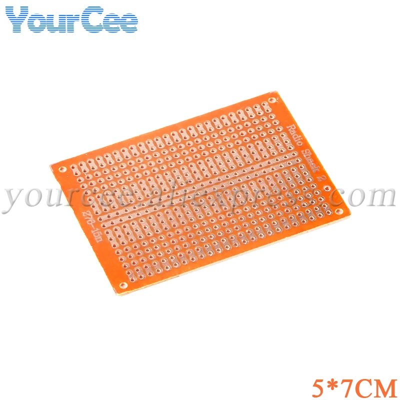 5 Pz 5*7Cm Fai Da Te Prototipo Di Carta Pcb Esperimento Universale Matrix Circuit Board Due Fori Tre Fori Collegati Singolo Foro 5X7Cm