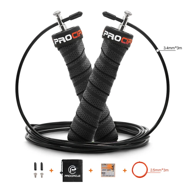 Crossfit Jump Rope Speed & Weighted Jump Ropes with Speed Cable Ball Beari I2