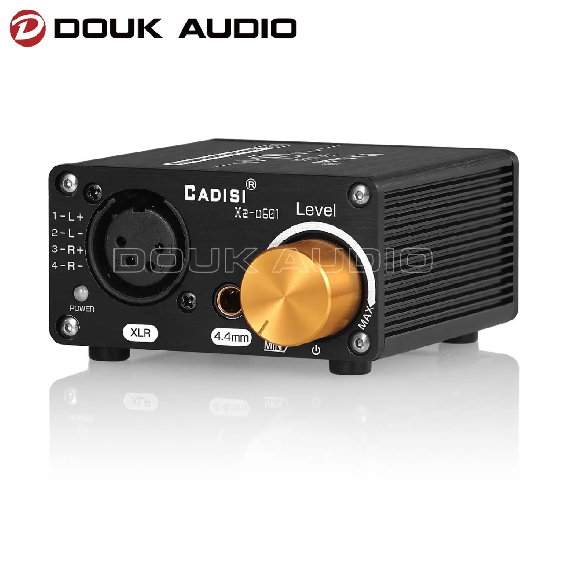Douk Áudio Mini Totalmente Equilibrado Amplificador de Fone de Ouvido Estéreo Áudio Amp para Xlr 4.4 mm Fones com Controle de Volume