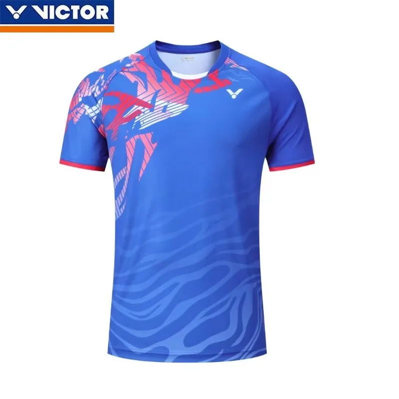 Victor New Unisex Badminton Jersey Comfortable, Breathable, Sweat-wicking, Anti-static Short Sleeve T-shirt