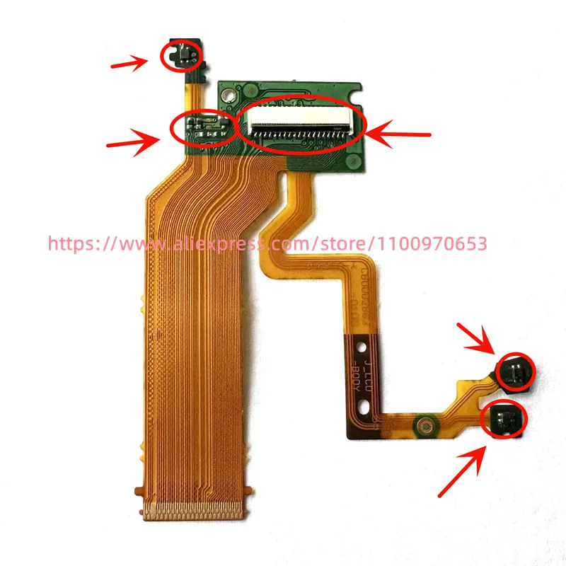 1 Pz Di Seconda Mano Per Fujifilm Per Fuji X-S10 Xs10 Asse Rotante Lcd Flex Cable Parti Di Riparazione Della Fotocamera