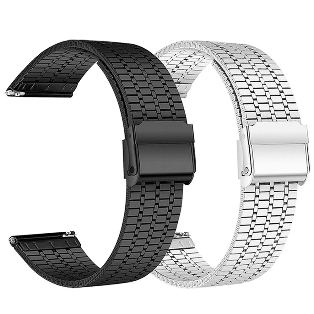 Premium 22mm Metal Watch Band Strap - Sleek and Durable Design