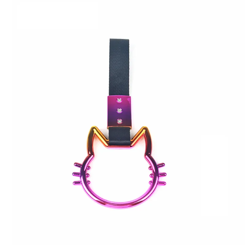 Bunte Auto Abschleppgurt Tsurikawa Ring Herz JDM Zug Bus Griff Handschlaufe Styling Drift Charm Strap Auto Zubehör – Detail 7