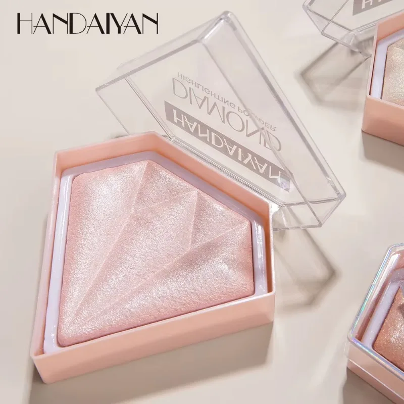 Face Highlighter 5 Colors Diamond Glitter Highlighter Powder Face Makeup Highlight Glow Shine Metallic Brighten Body Contour