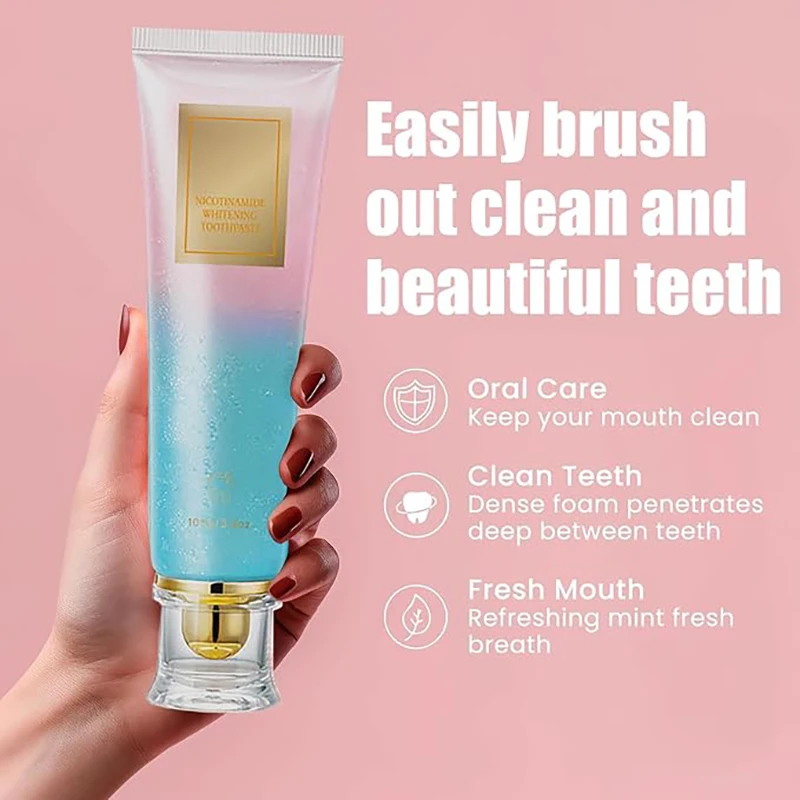 Whitening Toothpaste Nicotinamide Remove Plaque Stains Oral Hygiene Clean Fresh Breath
