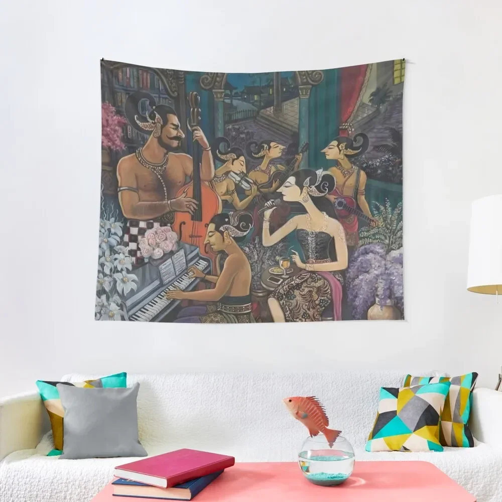 

Wayang Concert Tapestry Aesthetic Room Decor Decor Home Tapestry