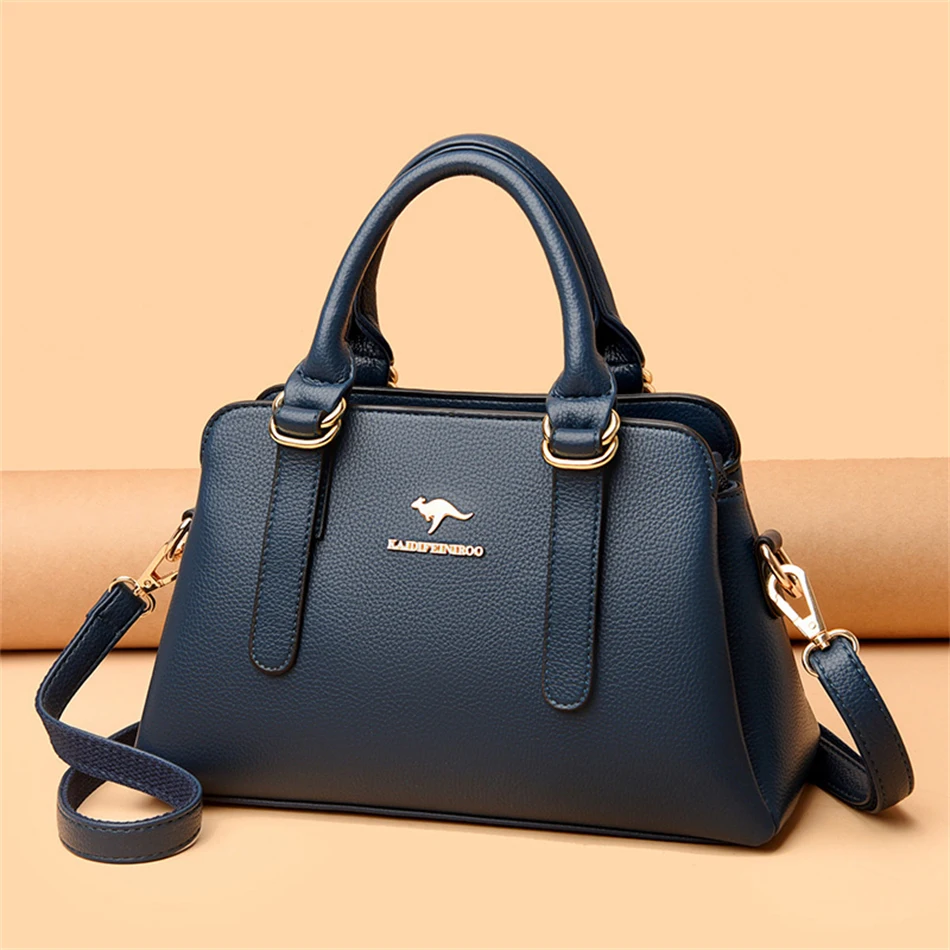 3 Layers New Women Handbags Purses High Quality Leather Female Bag Luxury Designer Shoulder Crossbody Tote Bags 2022 Trend Sac