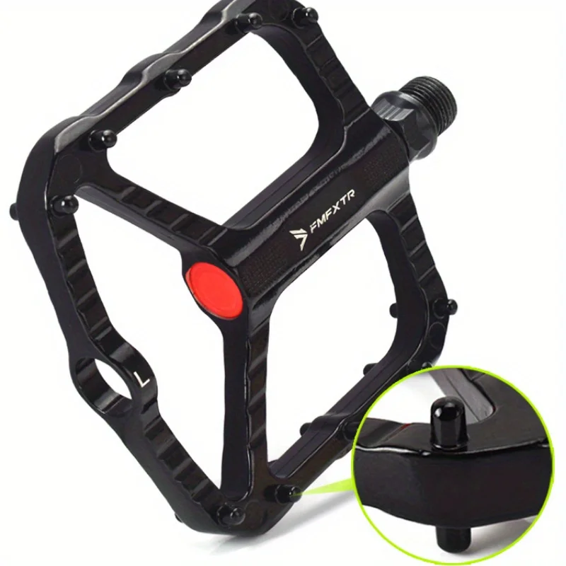 Outdoor Riding Mountain Bike Pedal Double DU Bearing Pedal Non-slip Widened Large Aluminum Alloy Pedal, Bicycle Accessories