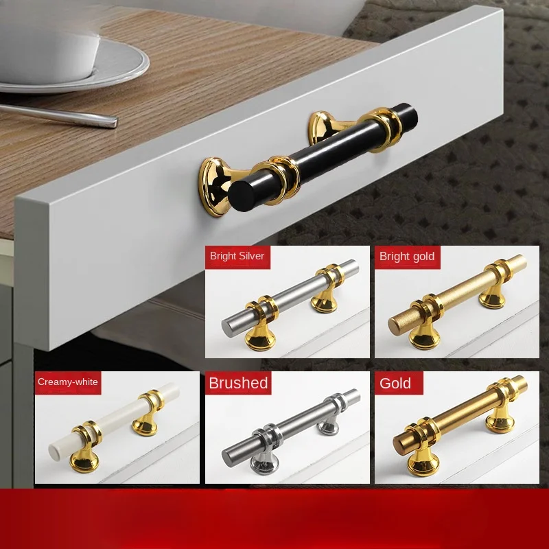 black long strip round light luxury high-end handle drawer  cabinet  door handle