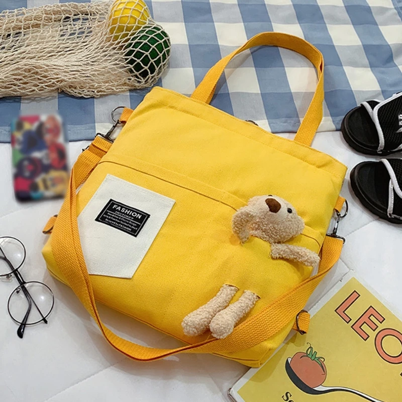 Large Capacity Crossbody with Cartoon Bear for Doll Shoulder Anti-th