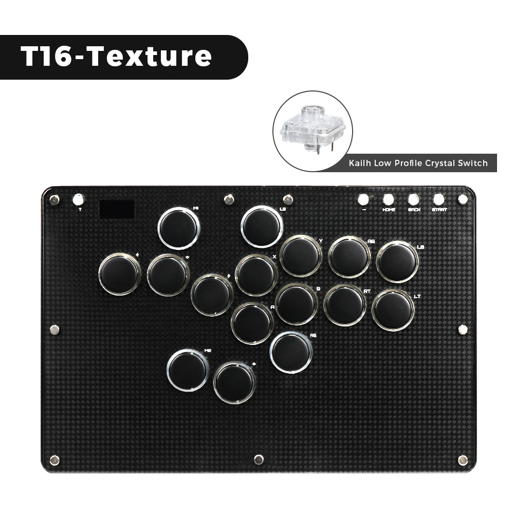 Haute42 T16-Texture Stickless Arcade Stick Controller Hitbox