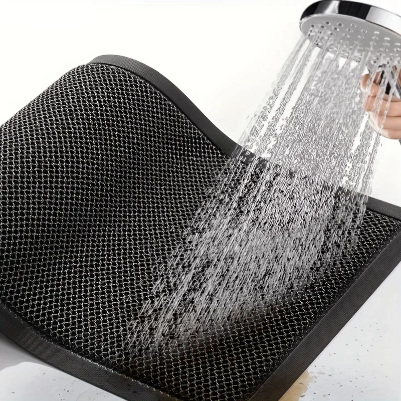 Description Picture 5 of itemRubber Doormat Non-Slip Water-Resistant Elastic Mesh Welcome Mat for Indoor and Outdoor Use Easy To Clean Hand Wash
