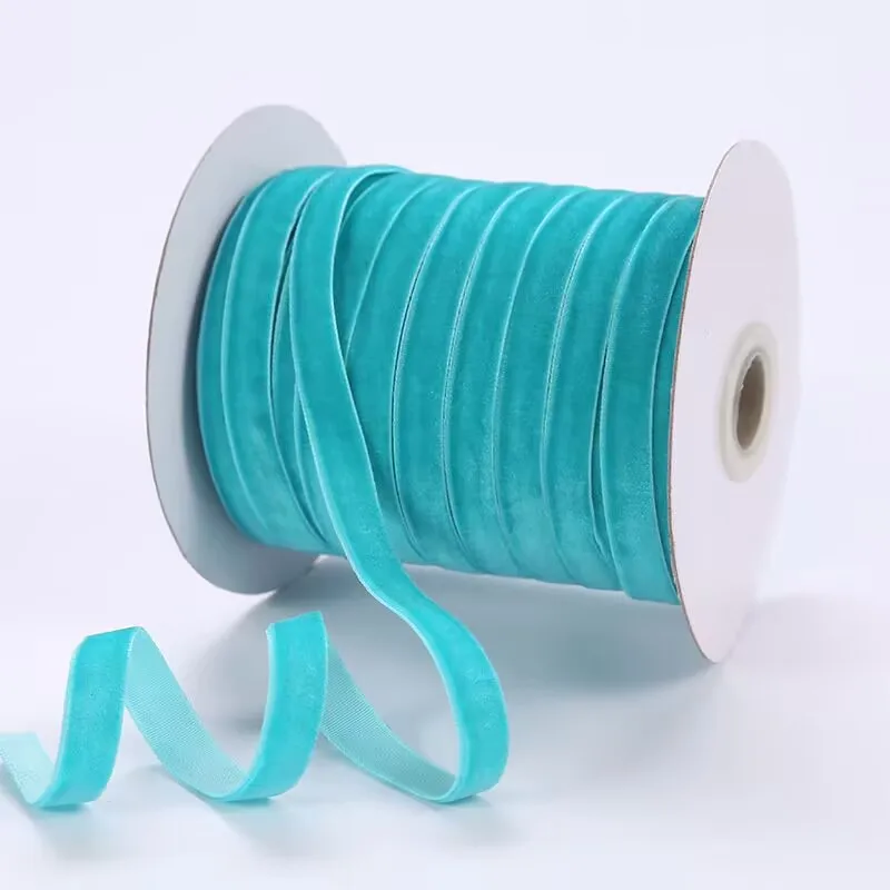 1cm wide colorful single-sided velvet ribbon velvet ribbon flocking diy accessories hairpin