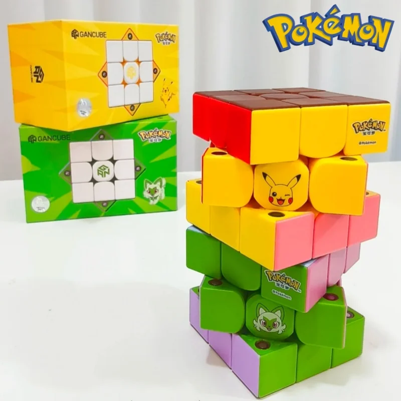 Pokemon Cube Plug In New Genuine Pokemon Co Branded Magnetism Magic Cube Key Chain ...