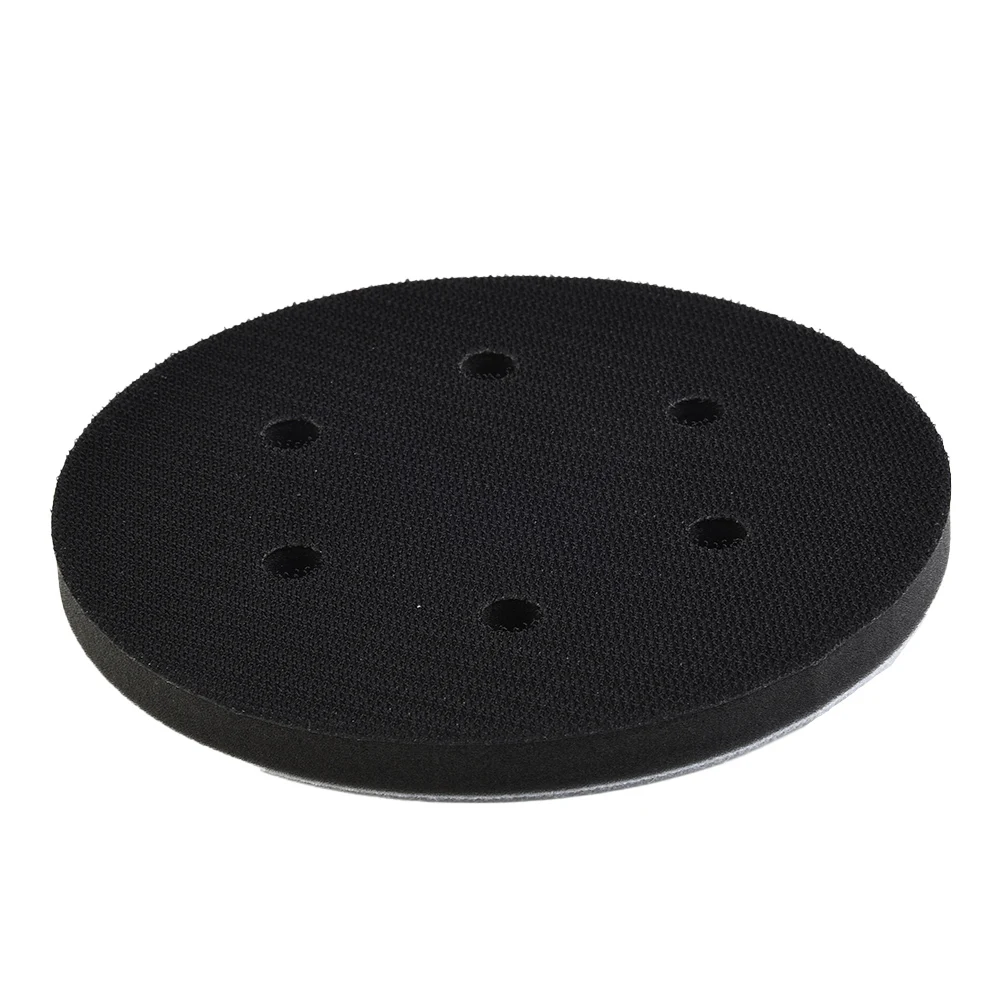 6 Inch 150mm 48-Holes Soft Interface Pad Hook And Loop Sanding Disc Buffer Sponge Interface Cushion Pad For Backing Pad 8pcs 3inch soft density interface pads hook and loop sponge cushion buffer backing pad protection sanding disc backing pad