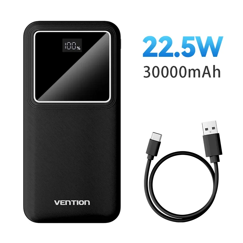 30000mAh Black