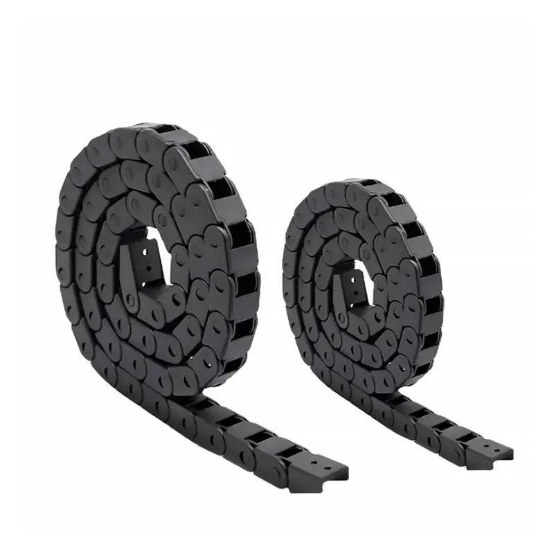 Cable Drag Chain Wire Carrier 10x10mm 10x15mm 10x20mm L1000mm End Connectors For CNC Router Machine Tools