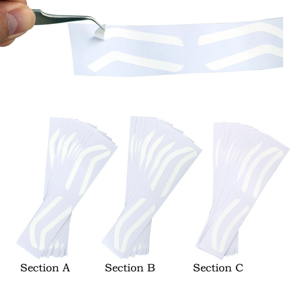 Description Picture 5 of itemDisposable Eyebrow Design Stencil Eyebrow Tint Airbrush Auxiliary Sticker for Brows Shaping with Single EyebrowsType Option eye