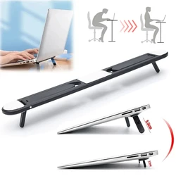 Universal Plastic Foldable Laptop Stand Base For Macbook Pro 13 15 Air Lenovo Self-Adhesive Notebook Cooling Bracket Support