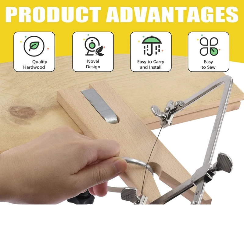 ABKP-3 In 1 Jeweler Saw Kit Includes V-Slot Bench Pin Clamp, Adjustable Saw Frame And Piercing Handle Blade Jewelry Tools