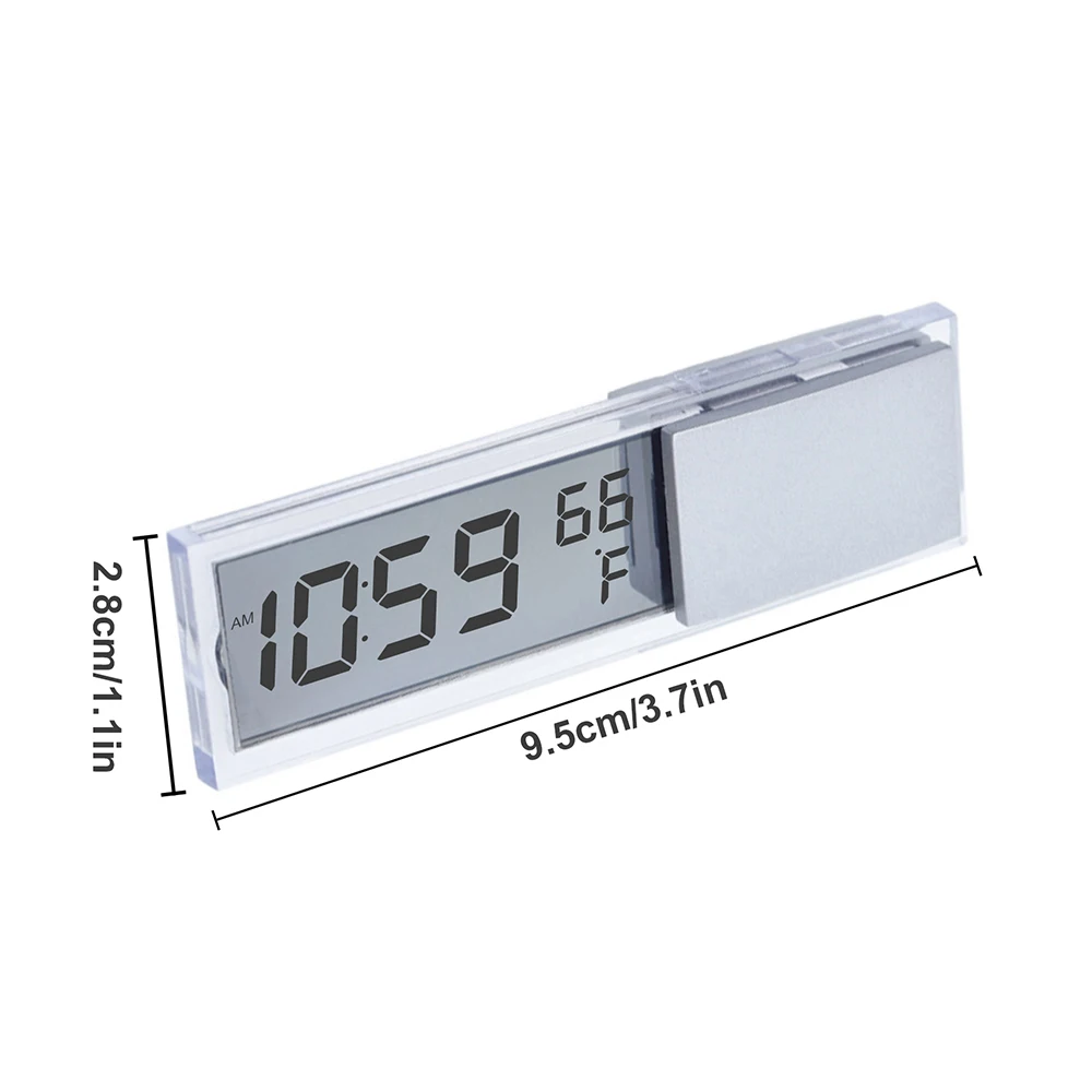 Description Picture 5 of itemMini Digital Car Thermometer Thermostat Timer Clock Temperature Instruments Sensor Wall Type Meter LCD Display Weather Station