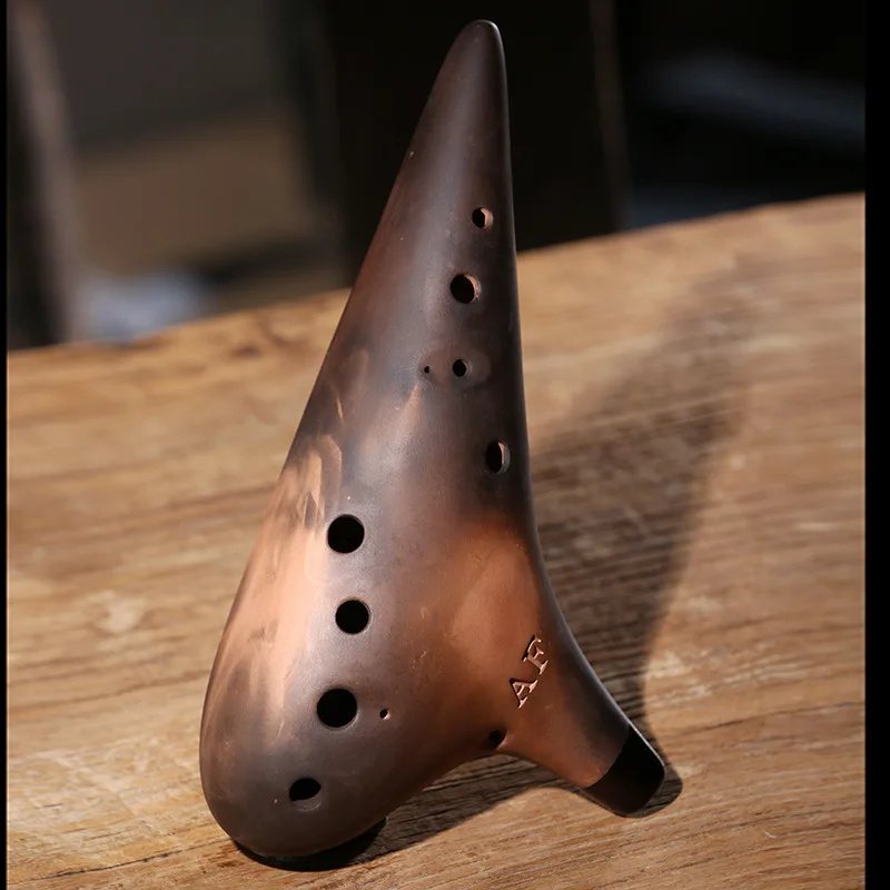 Ceramic Ocarina 12 Holes Ocarina Xun Music Flute Professional Orff Instruments for Beginners Playing Gifts Handmade Ocarina
