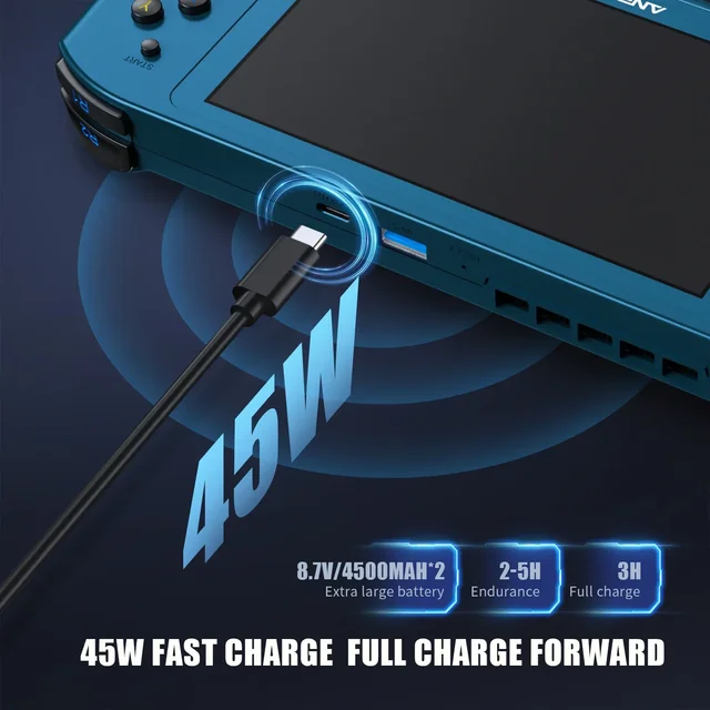 ANBERNIC WIN600 Blue 1TB 16GB Handheld Retro Console Mini PC