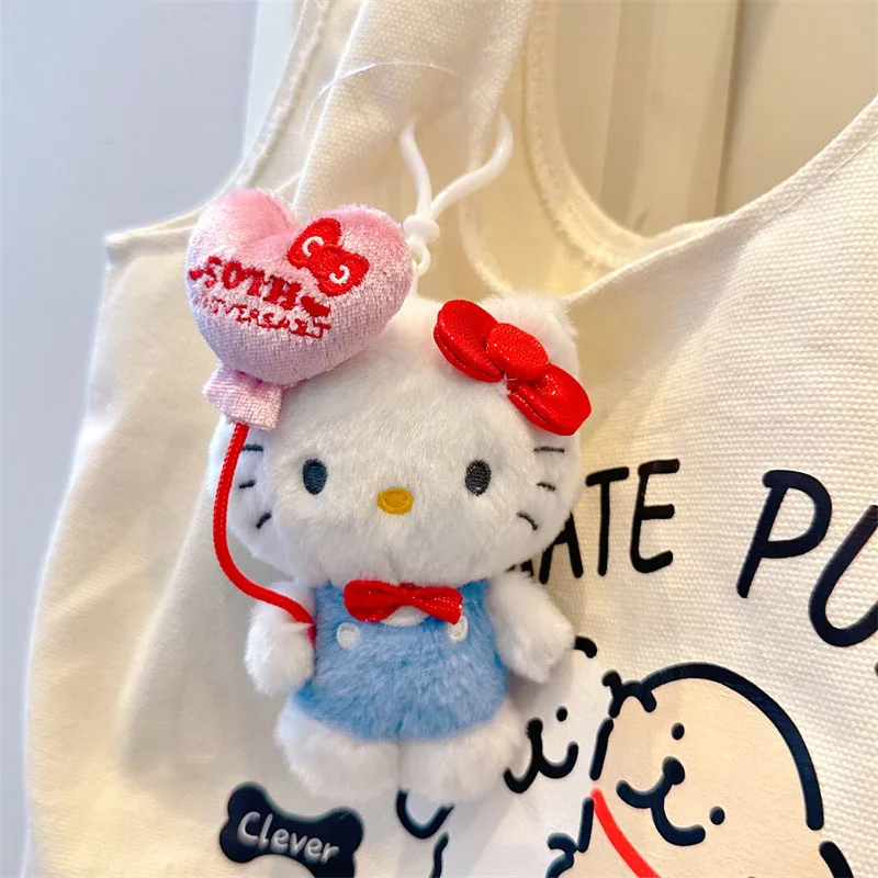 

12 см Sanrio мультфильм Cinnamoroll плюшевая кукла аниме Kuromi детские игрушки Kawaii Hello Kitty Мягкая игрушка подвеска сумка брелок