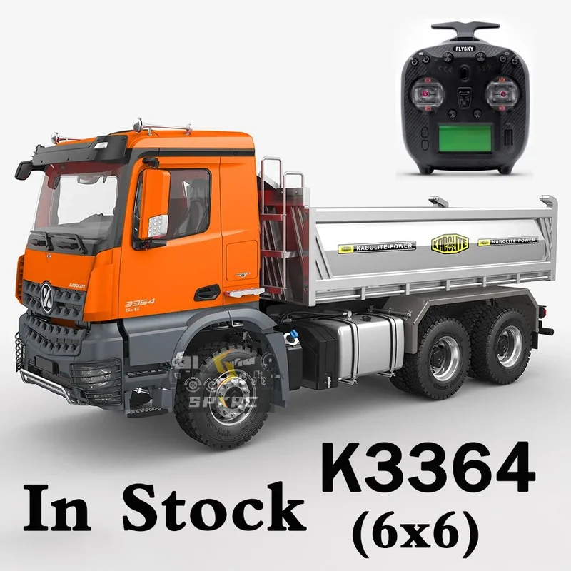 

RC 1/14 Hydraulic Dump Truck Metal K3363 K3364 with Sound Light 6x6 6x4 Chassis KABOLITE RC Hydraulic Model Boy Toy